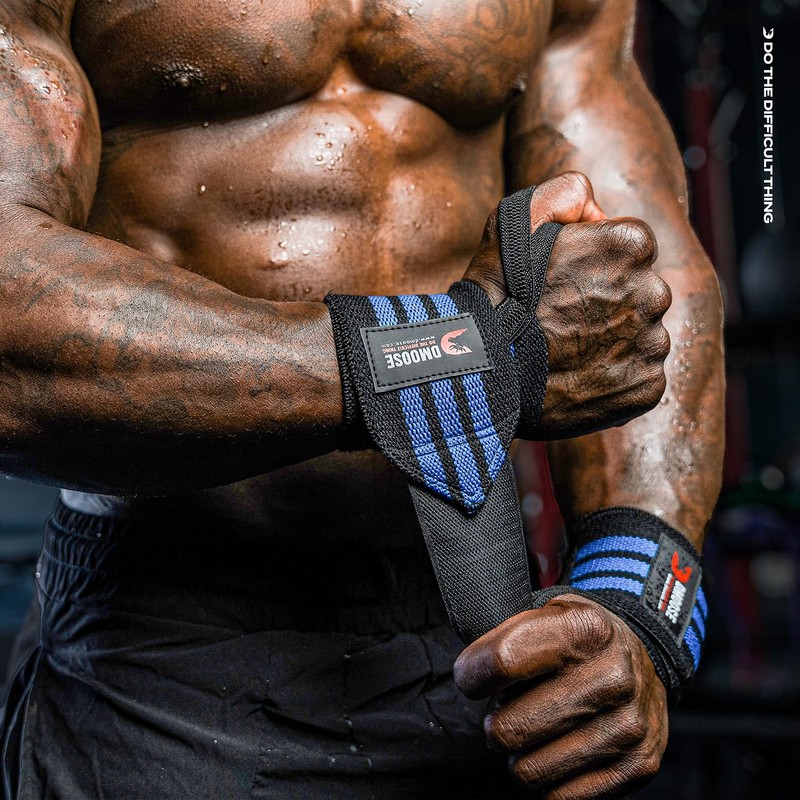 DMoose Wrist Wraps (18" & 12" Premium Quality) for Weightlifting,