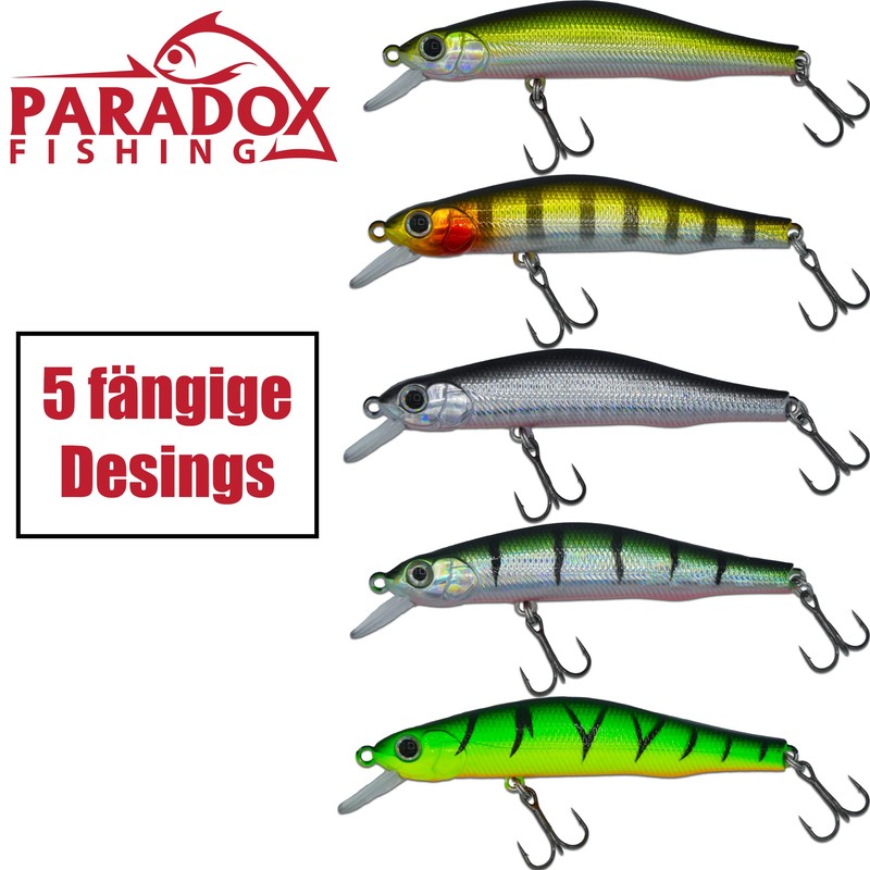 Paradox Fishing Wobbler Set I 5 Pieces 8.0 g 8.8