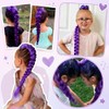 Extensiones Cabello Morado Pulgadas Largo Trenzas