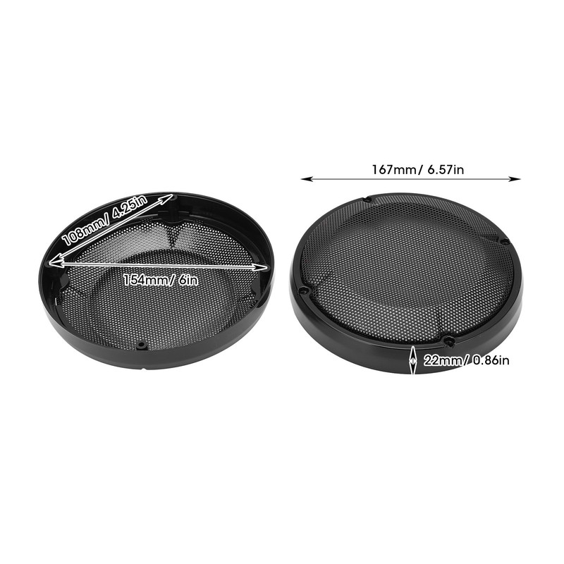 Motorcycle Speaker Mesh Cover Grille Saddlebag Lid Motors Audio Accessory