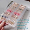 MeetRade Nail Storage Organizer: A5 Nail Display Book Fake Nail