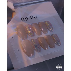 tip-tipnail tip - (Basic) Almond Egg / tip-tipnail tip - (기본) 아몬드에그