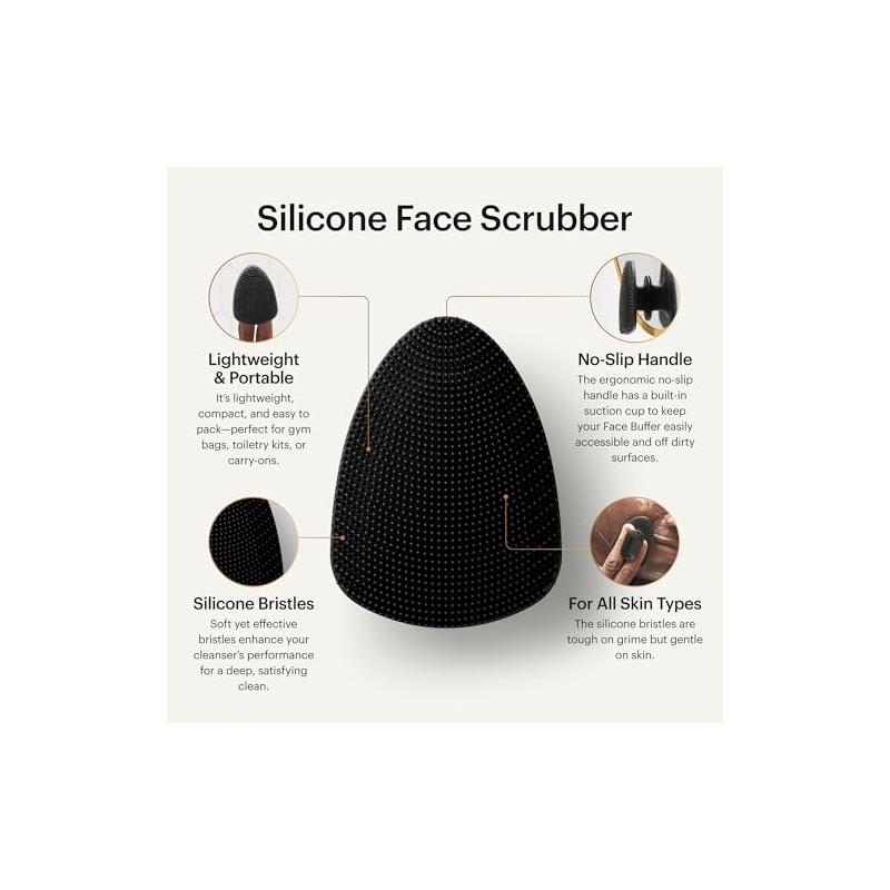 MANSCAPED The Face Buffer - Men's Silicone Face Scrubber
