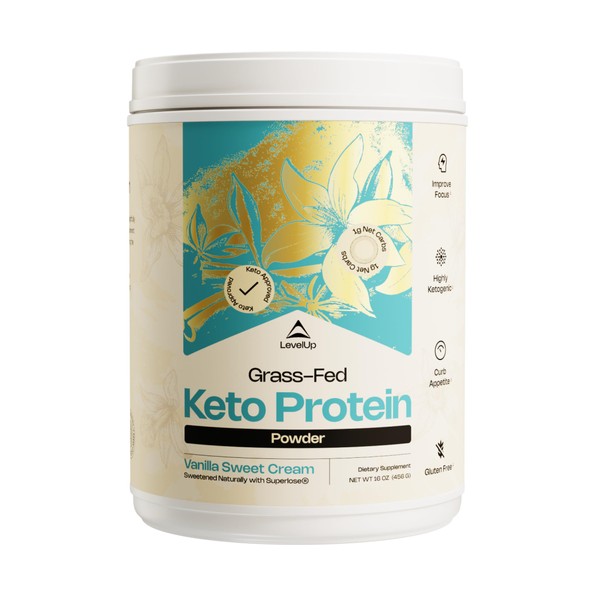 LevelUp LevelUp Keto Protein, with Collagen Peptides, Energizing MCT, Whey