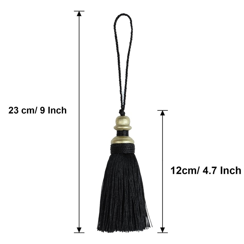 HedongHexi 2 Pack Tassel Key Tassel with Loops, Handmade Tassel