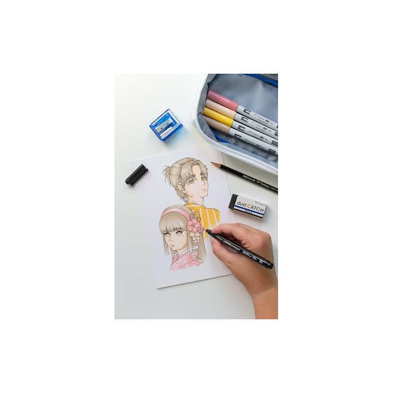 Tombow Manga Set Includes 9 Selected Products and Step-by-Step Guide