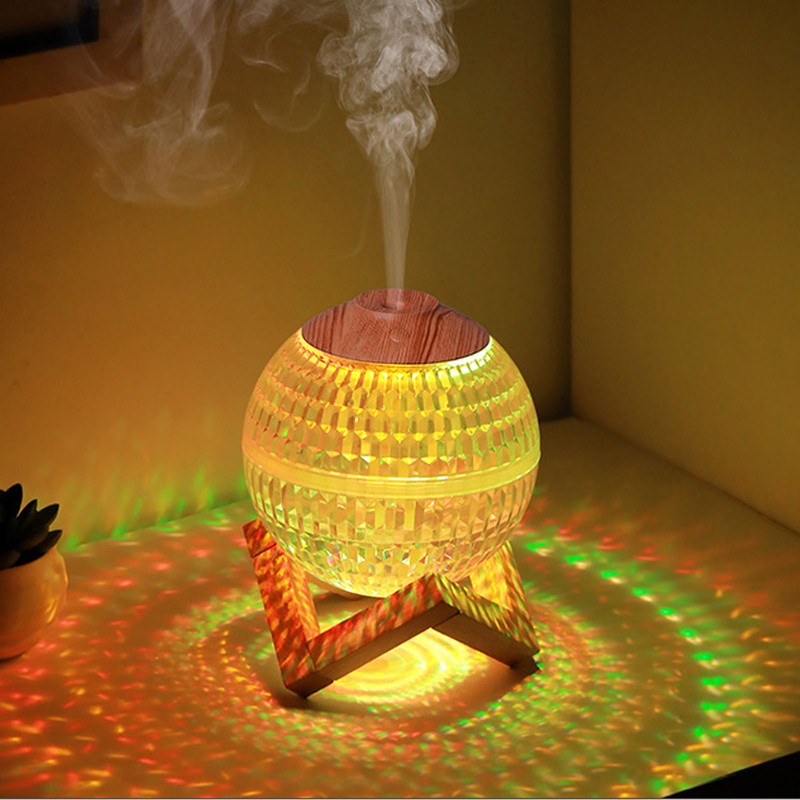 Mini Humidifier Night Light Crystal Ball 2.2w 350ml RGB USB