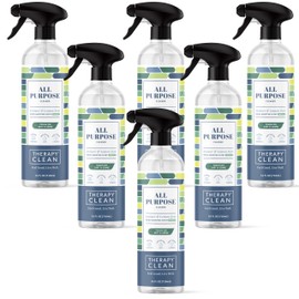 Therapy Clean All Purpose Cleaner Juniper & Lemon Zest 24 oz (Pack of 6), 100% Natural Fragrance, Plant-Powered Multipurpose Cleaner