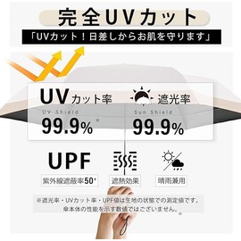 2024 Coordinator Supervised by the Coordinator, Cherry Pattern, Parasol, 6 Ribs, Folding Umbrella, Lightweight, Approx. 6.3 oz (180 g), 99.9% UV Protection, Compact, Folding Parasol, UV Protection,