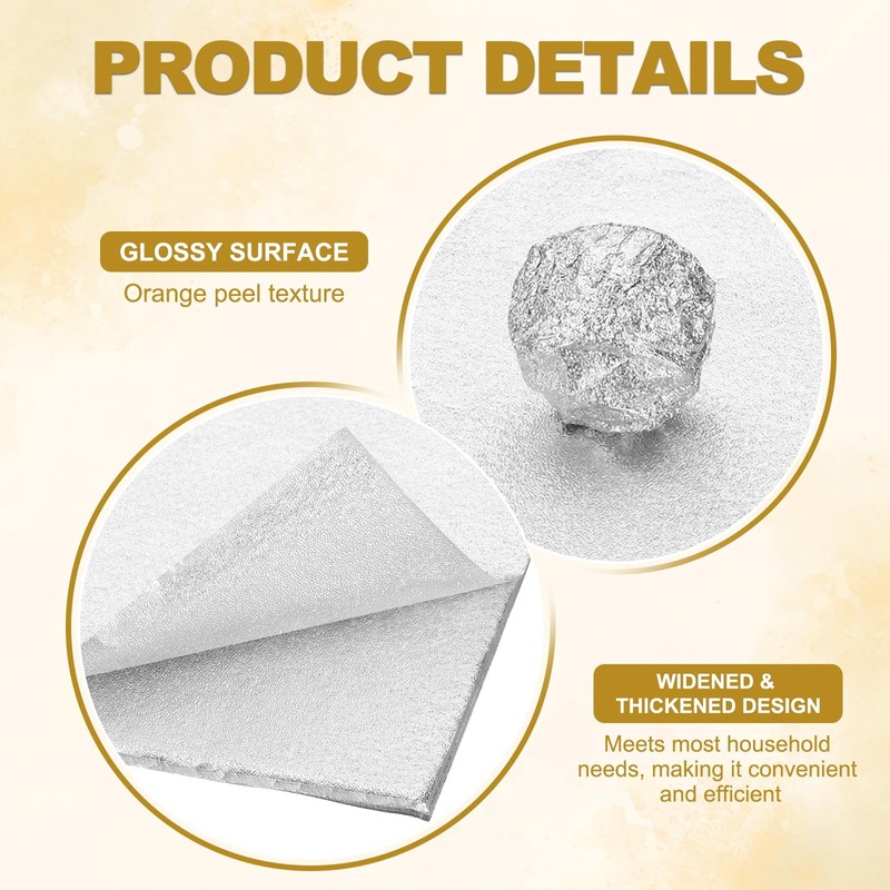 PATIKIL Foil Candy Wrappers 5x5 Inch, 100 Pcs Square Orange