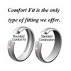 CROWNAL 6mm 8mm 10mm Tungsten Carbide Wedding Band Ring Engraved