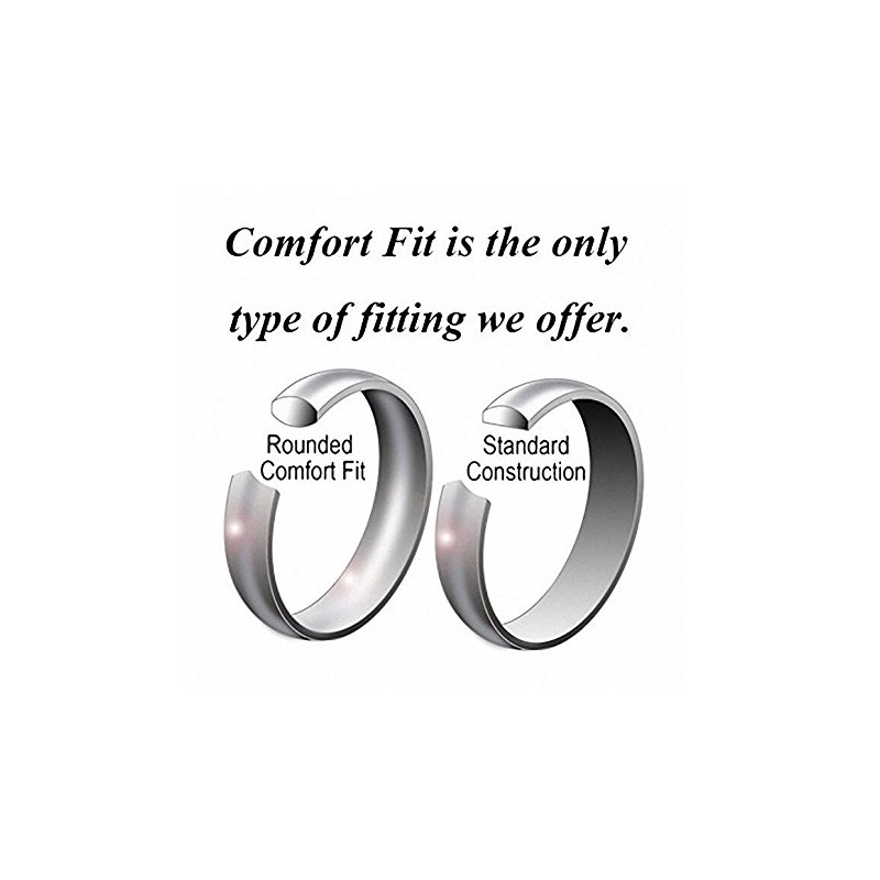 CROWNAL 6mm 8mm 10mm Tungsten Carbide Wedding Band Ring Engraved
