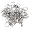 Cisolen 40 pieces curtain ring with clips, curtain rings, stainless