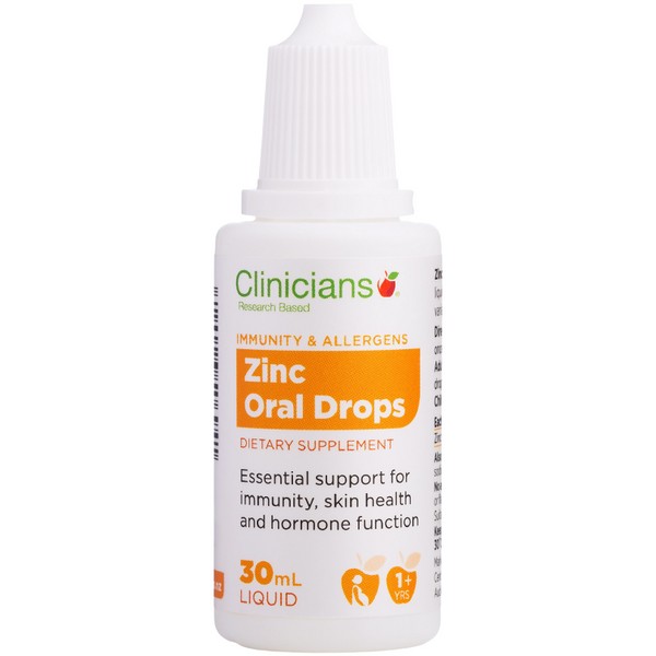 Clinicians Zinc Oral Drops (1mg/drop) 30ml - Expiry 08/24