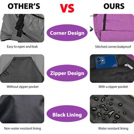 ZIOZERTT Garden Apron,Harvest Gardening Aprons with Pockets for Women and Men,Canvas Gardening Supplies Tool Belt, Gardening Gifts for Mom,Dad,Gardeners,Purple