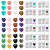 Natural Stone Heart Pocket Hug Token, 36Pcs Heart Shape Gemstone,