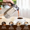 Vaolvpant 2 Cup Stainless Steel Moka Pot Stovetop Espresso Maker