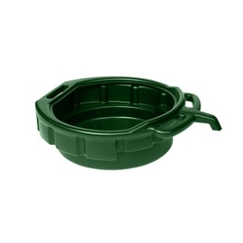 Funnel King 4-Gallon Oil, Coolant and Anti-Freeze Change Drain Pan, Car Container, Ideal For Automotive / Motorcycle, Drain Safely, 6 1/2" High by 18" Wide, Green - Made in USA
