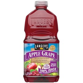 Langers 100% Juice with Vitamin C, Apple Grape, 64 Fl Oz (Pack of 8)