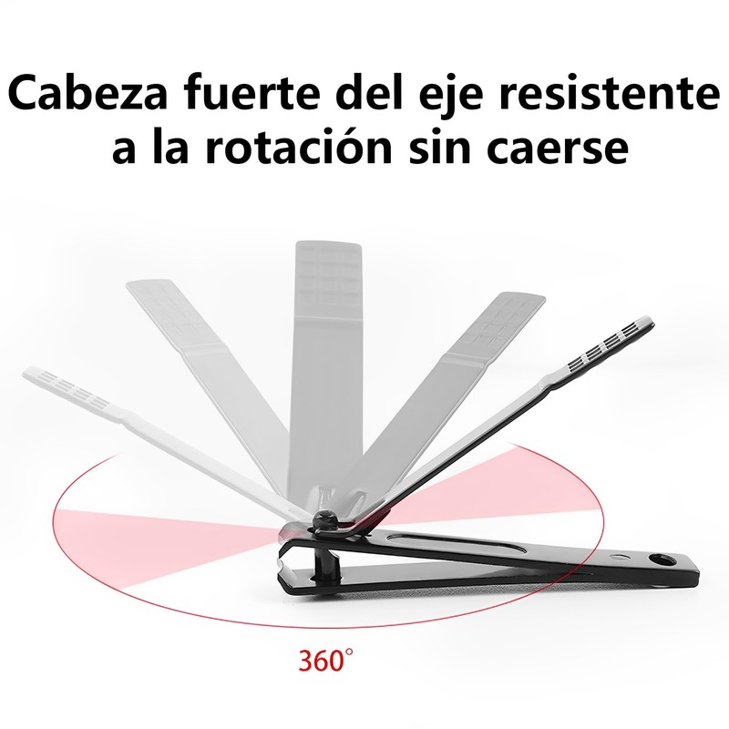 Cortaúñas 3 Piezas, Corta Uñas Adulto, Cortaúñas de Acero Carbono