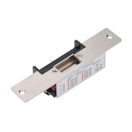 Heavy Duty Electric Door Strike Lock, 12V NC Mode Fail Secure/Fail Safe Adjustable Electric Strike Lock for Access Control System Deadlatches or Cylindrical Locksets