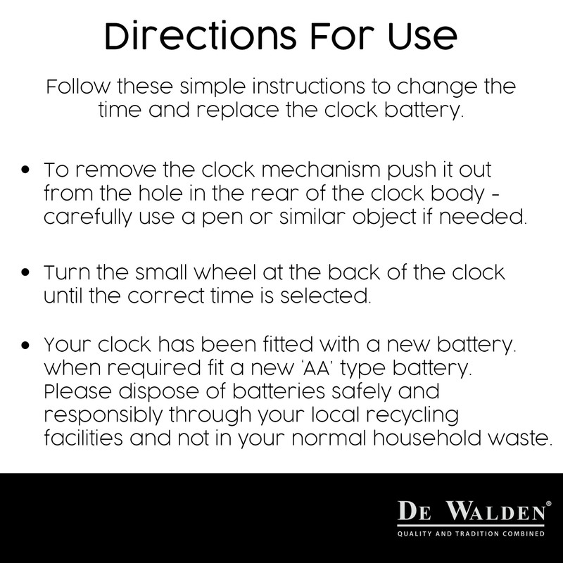 De Walden Dad's 90th Birthday Engraved Grey Mantel Clock Ninetieth