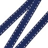 Berisfords 1339-NYW-15 15 mm Stitch Grosgrain Ribbon, Navy/White