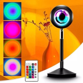UFO Sunset Lamp,Lights with 16 Color Changing Remote, Table Lamps Projection