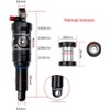 splumzer Mountain Bike Shock Absorber Air Rear Shock - Rebound/Lock