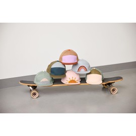 LÄSSIG Children's Cap Skater Cap Cotton Adjustable Kids Skater Cap Little Gang, Purple Orange Red, Modern