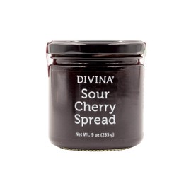 DIVINA Sour Cherry Spread Jam, 9 oz