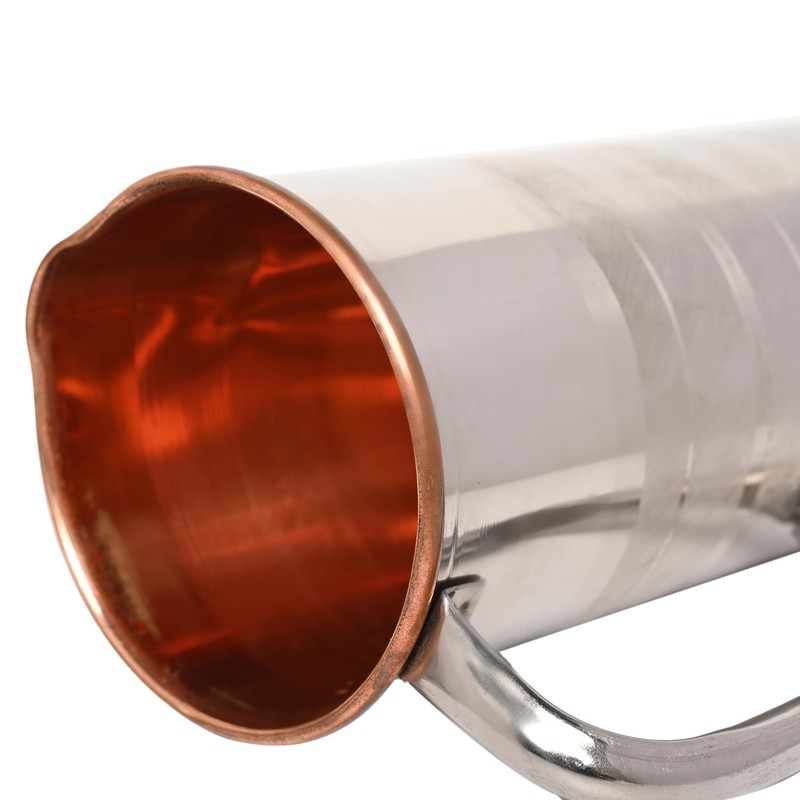 Copper and Stainless Steel Jug | Outer Stainless Steel and