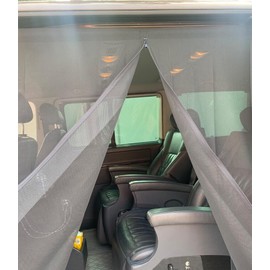 BKICKI VW T5 T6 Magnetic Fly Screen Sliding Door Motorhome Van Fly Screen