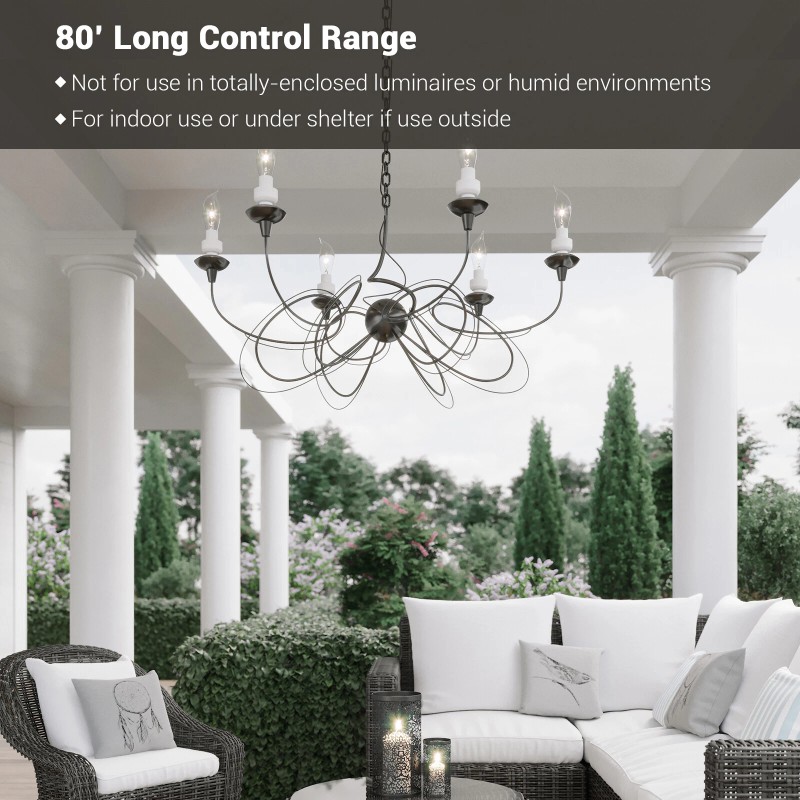 DEWENWILS Remote Control Light Bulb Socket, Wireless Light Switch E26