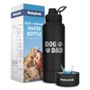 Dog Water Bottle for Dog Dads - 32 oz Stainless