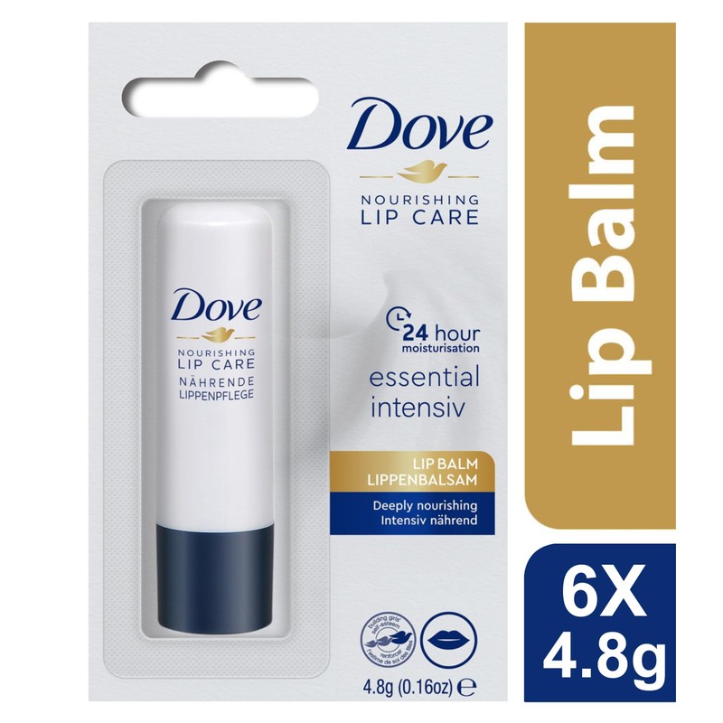 Dove Lip Balm Stick | Nourishing Lipcare (6x 4,8g) |