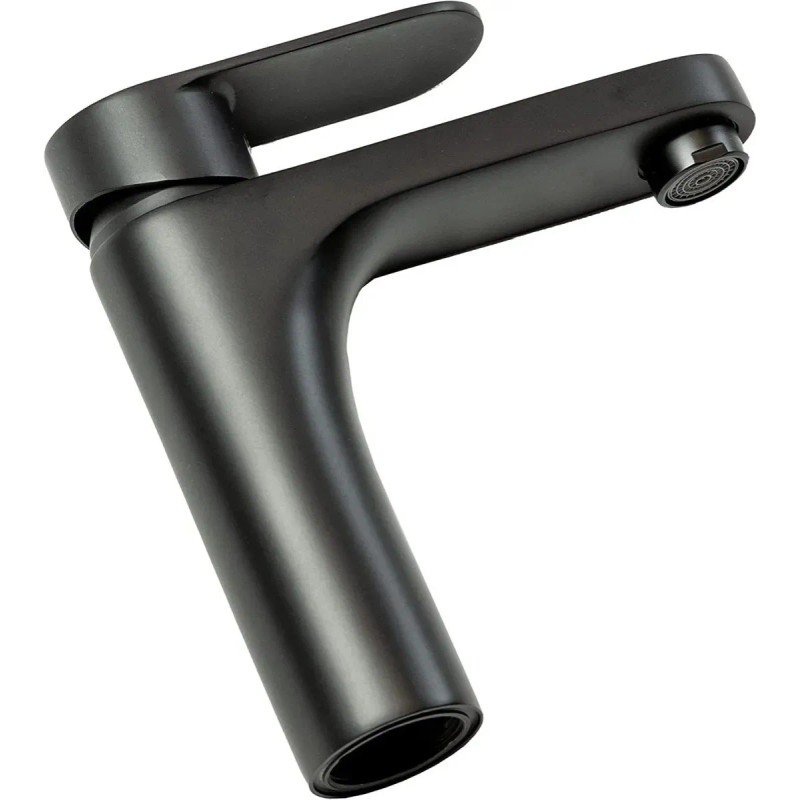 Mezcladora Monomando Para Lavabo Acabado Negro Mate Meer
