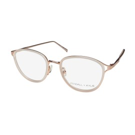 Kendall + Kylie Kko174 Beverly Premium Acetate Plastic Eyeglass Frame/Glasses [51-19-145, white/rose gold]