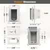2Pcs Recessed Outlet Box, DBVS1C-1 Low Profile Electrical Boxes, Wall