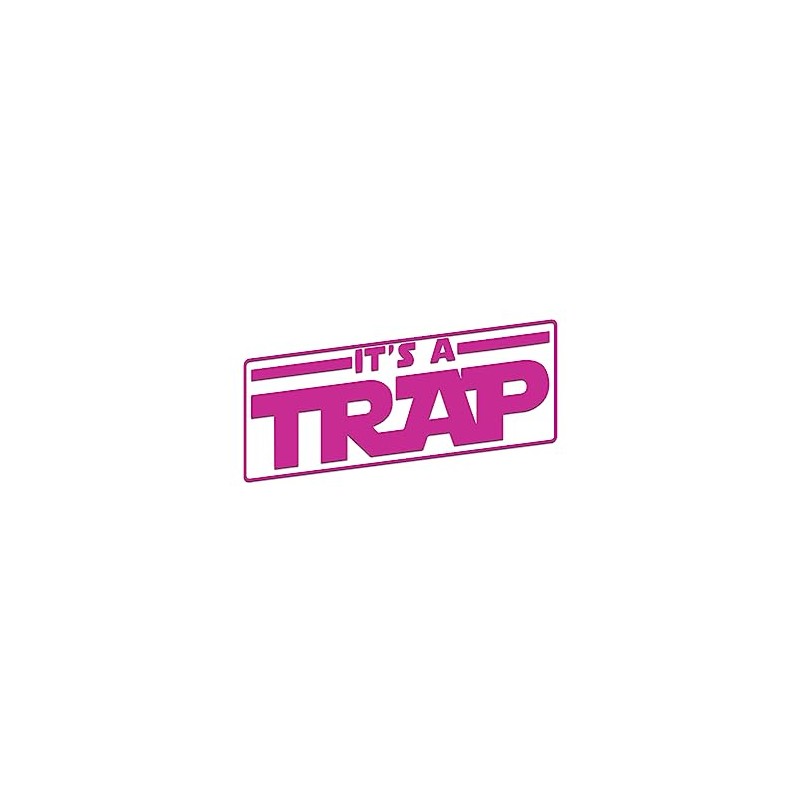 It's A Trap Sticker Vinyl Decal Notebook Car Laptop 5.5"