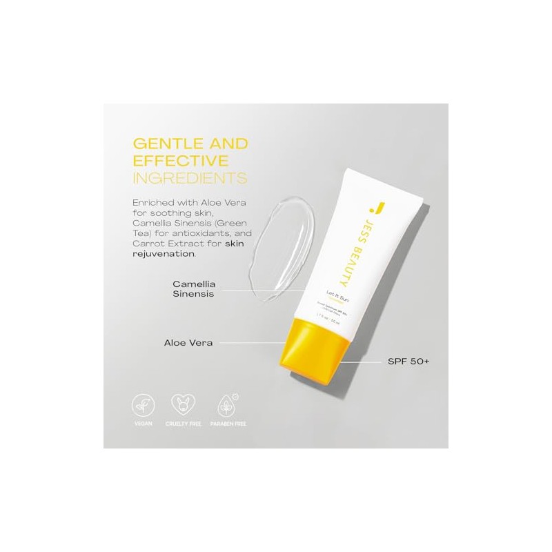 JESS BEAUTY Protector Solar Let It Sun 50+, Té Verde