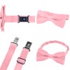 DonDon Father-son bow tie set in partner look, already tied
