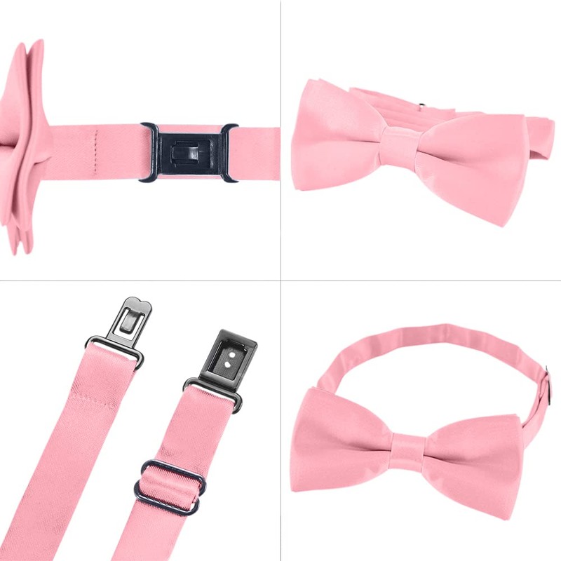 DonDon Father-son bow tie set in partner look, already tied