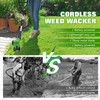 Electric Weed Wacker Eater Cordless, Weed Wacker Battery Powered, Weed
