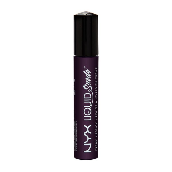 NYX PROFESSIONAL MAKEUP Liquid Suede Cream Lipstick - Foul Mouth, Navy Black
