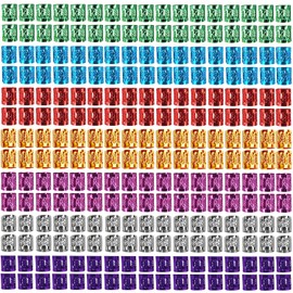 350 piezas de joyería para el cabello para mujeres, trenzas, cuentas de rastas, decoraciones para el cabello, anillos de aluminio, clips de metal ajustables, accesorio para el cabello por Liliyab (multicolor)