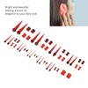 48pcs Ear Stretching Kit Heart Shaped Various Sizes Acrylic Tapers
