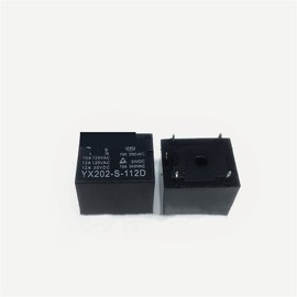 MESKEL 10Pcs Relay T73 YX202-S-112D 12VDC YX202 S 112D 12VDC 5V 24VDC Electric Rice Cooker Air Conditioning Relay 15A 5PIN (Size : 5PCS 12V)