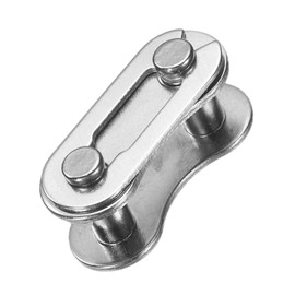 sourcing map Bicycle Missing Link Half-Link Reusable Steel Bicycle Chain Link Connector Quick Link Bicycle Chain Coupling for Mountain Bikes Road Bicycle Chain Replacement, Silver