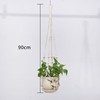 WeedGuard Outdoor Plant Hanger Macrame – Handcrafted Knotted Lifting Rope